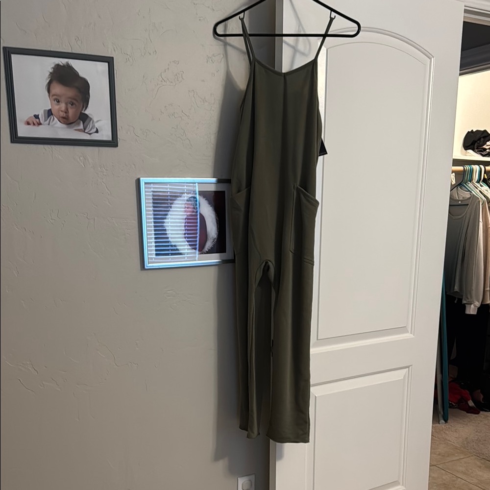 Olive Green Women's jumpsuit